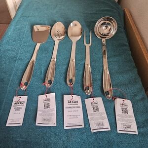 All-Clad Stainless Steel Kitchen Utensil Set Of 5